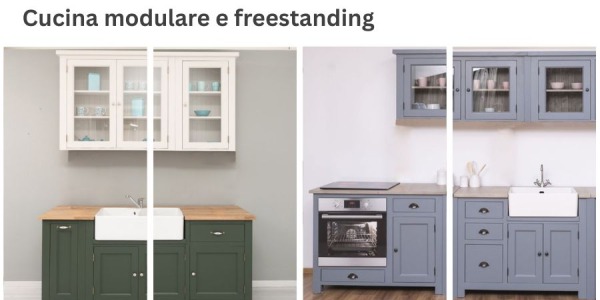 Cucina country modulare e freestanding