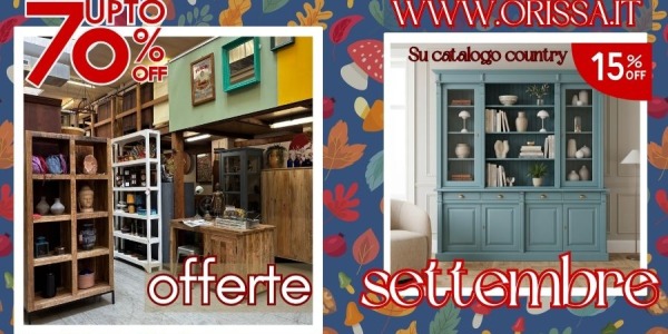 Outlet arredamento - offerte di settembre 2026